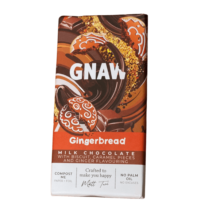 Hovedbilde GNAW Gingerbread Milk Chocolate bar