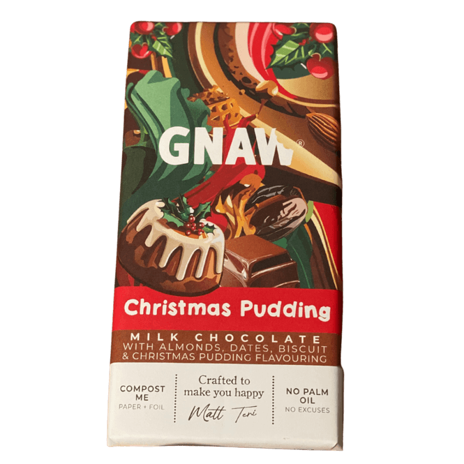 Hovedbilde GNAW Christmas Pudding Chocolate Bar