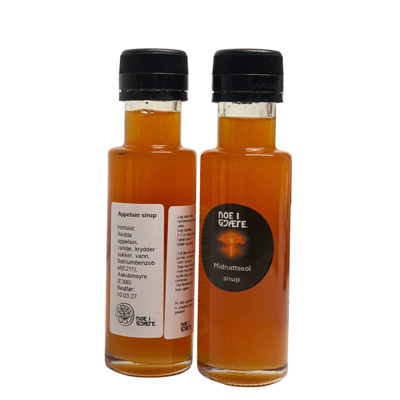 Sirup fra redda appelsiner